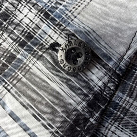 Harley-Davidson Men’s Plaid Performance Woven Shirt Back Graphic L - Picture 5 of 6